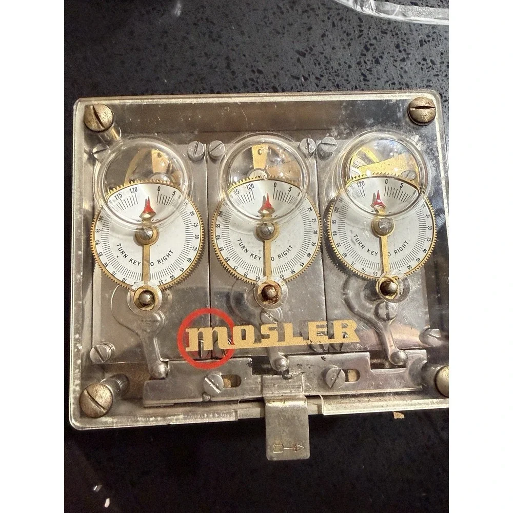 Mosler triple movement bank vault time lock